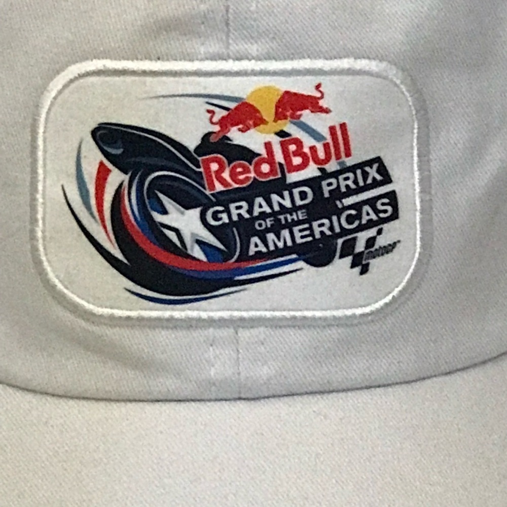 Red Bull Grand Prix Adjustable White Racing Ball Cap By Circuit Of The Americas View 2